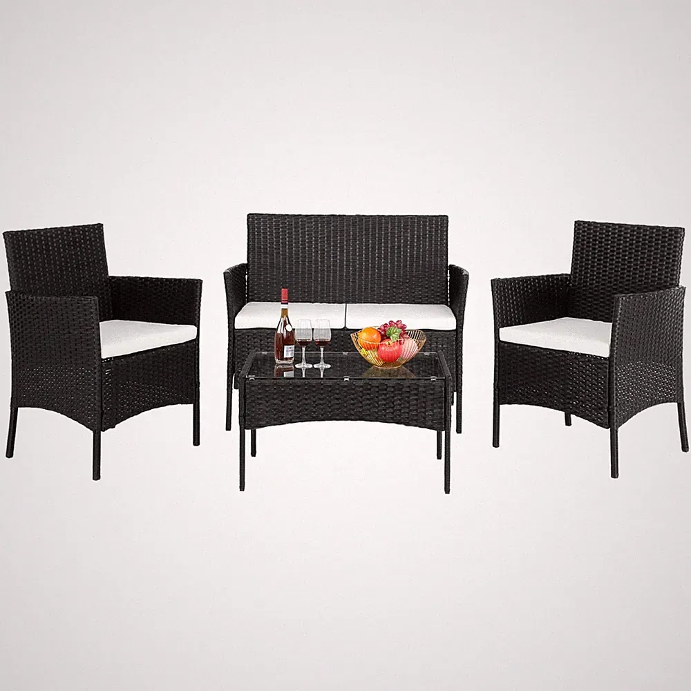 rattan recliner set