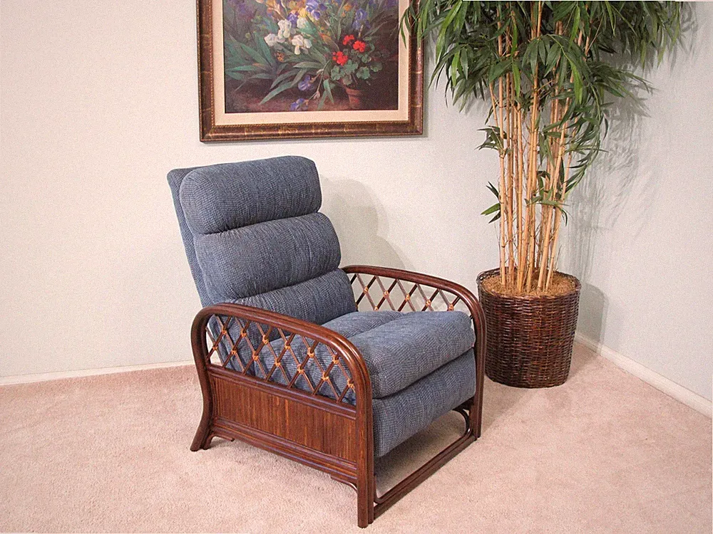 Made in USA Rattan Recliner Chair (#4533DAW-ES) *2-PACK*