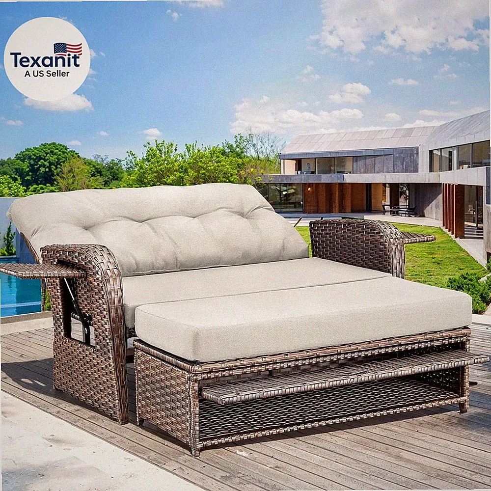 outdoor recliners for patio wicker rattan
