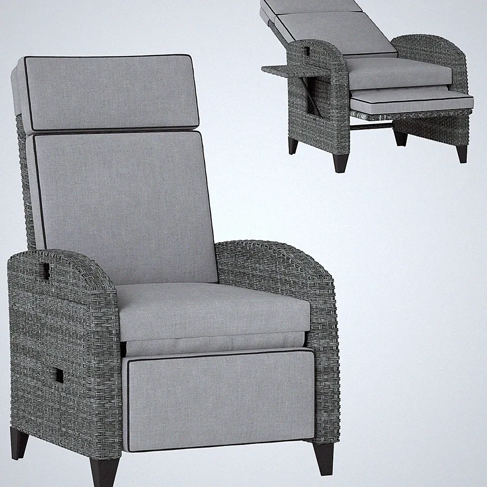 rattan recliner chair outdoor