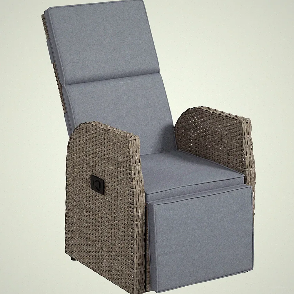 outdoor rattan recliners