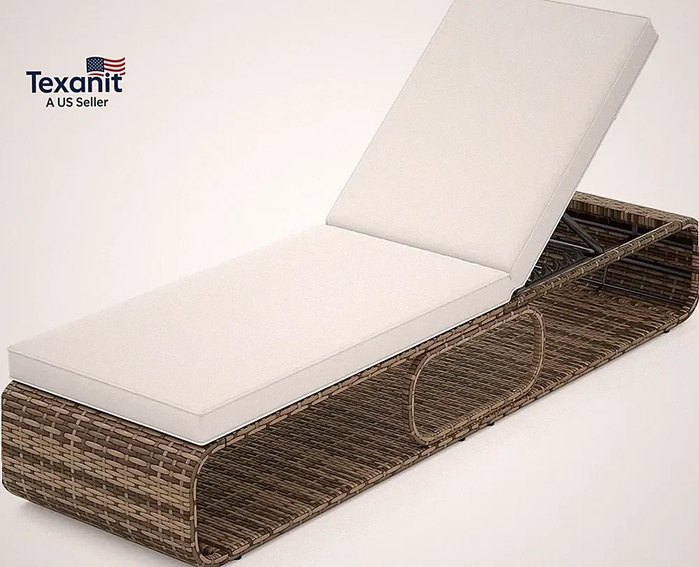 rattan recliners outdoors