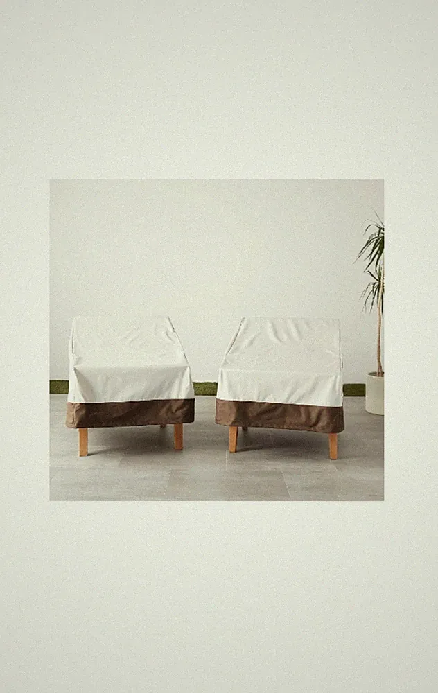 Set of 2 Lounge Deep Seat Outdoor Patio Furniture Cover 31x38x28